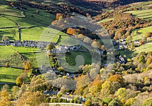 Landscape scenery around calderdale