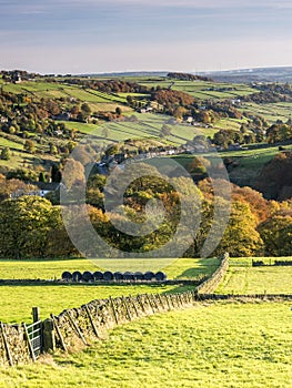 Landscape scenery around calderdale