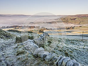 Landscape scenery around calderdale