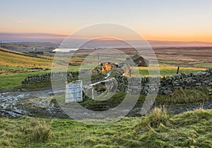 Landscape scenery around calderdale