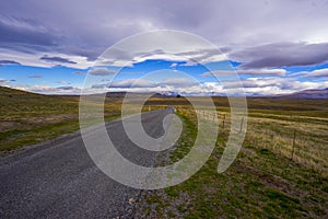 Landscape scenery of New Zealand during cloudy day.