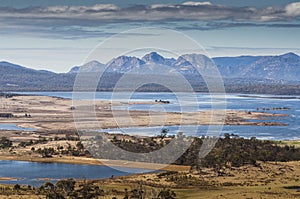 Landscape scenery in Tasmania Australia