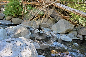 Landscape scenic view of Bell Trail, No. 13 at Wet Beaver Wilderness, Coconino National Forest, Arizona, United States