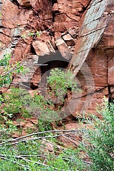 Landscape scenic view of Bell Trail, No. 13 at Wet Beaver Wilderness, Coconino National Forest, Arizona, United States