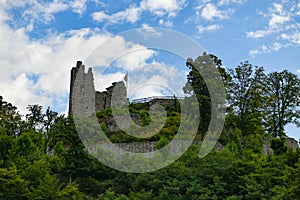 Landscape by Schiltach with view to Schenkenburg, Black Forest, Germany