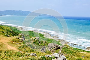 Landscape of sea coast at Kenting, Taiwan