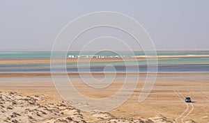 Landscape of Sealine  Sand dunes  in Doha Qatar