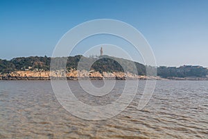 Landscape of seaside of Mount Luojia, which lies in the Lotus Sea to the southeast of Putuo Mountain, Zhoushan, Zhejiang, the