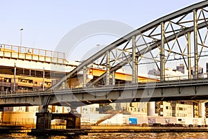 Landscape See View of Big bridge and sumida river viewpoint i