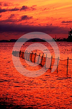 Landscape of Shenjiamen fishing port