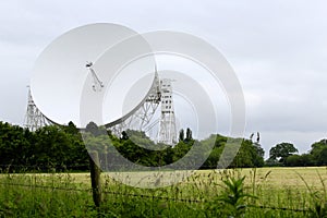 A Landscape Shot of the Lovell Telescope at Jodrell Bank