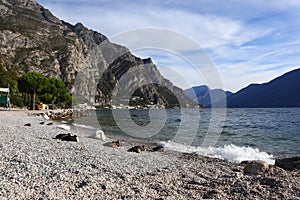 Landscape shot of parco dell'alto garda bresciano limone italy