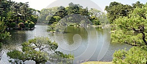 Landscape Shukkei-en Garden, Hirosima, Japan