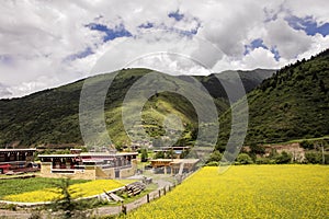 Landscape on the Sichuan highway in China