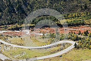 Landscape of Sichuan National Highway in China