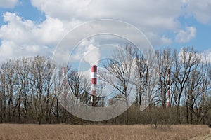 Landscape with Siekierki Power Station