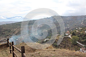 Landscape sierra de las nieves biosphere reserve