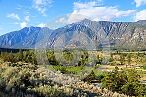 Landscape Similkameen Valley Apple Tree Orchard