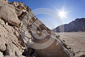 Landscape of Sinai, Egypt, North Africa