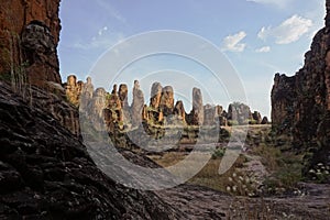 Landscape of sindou pics in burkina faso