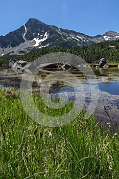 Landscape of Sivrya peak and Banski lakes, Pirin Mountain