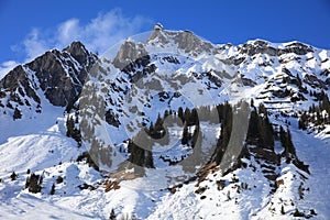 Landscape at Ski Resort in Arlberg Mountains