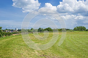 Landscape of the slavic rampart in Oldenburg in Holstein