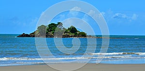 Landscape of a small island in Cape Tribulation Queensland Australia