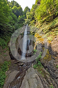 Landscape of Smolare waterfall cascade in Belasica Mountain, Novo Selo, Republic of Macedonia