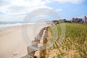 Landscape of Southampton beach, Long Island photo