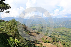 Landscape of the southwest, Antioquia, Colombia.