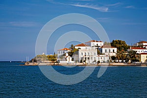 Landscape of Spetses island, Greece