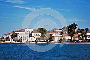 Landscape of Spetses island, Greece