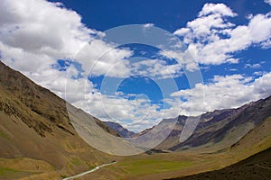 Landscape of Spiti valley. Himachal Pradesh