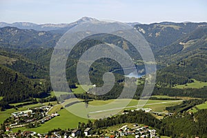 Landscape in Steiermark, Austria: Erlaufsee, DÃ¼rrenstein