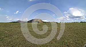 landscape with stones in the background photo