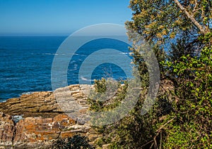 Landscape at the Storms River Mouth at the Indian Ocean