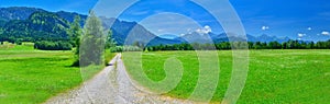 Landscape of summer mountains in sunny weather