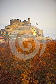 Deva hill citadel at the sunset