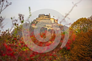 Deva hill citadel at the sunset