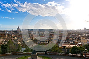 Landscape Roma Pincio Veduta Panorama Italy photo