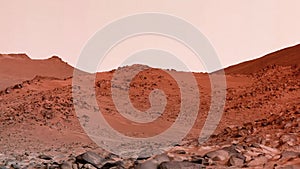 Landscape of the surface of Mars