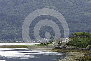 Landscape surrounding Castle Eilean Donan