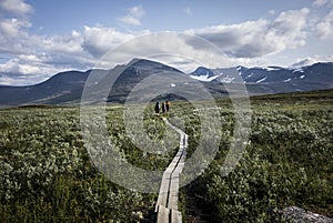 Landscape in the Swedish Lapland. Kungsleden