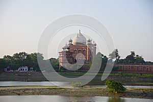 Landscape of Taj Mahal from Mehtab Bagh