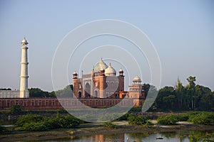 Landscape of Taj Mahal from Mehtab Bagh