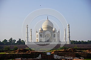 Landscape of Taj Mahal from Mehtab Bagh