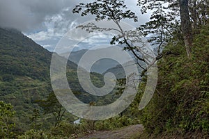 The landscape of the Talamanca mountain range Panama photo