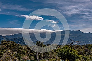 Landscape of the Talamanca Mountains near the town of Boquete, Chiriqui, Panama photo