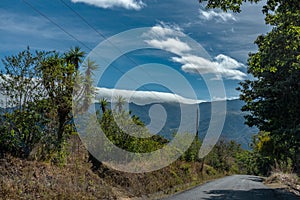 Landscape of the Talamanca Mountains near the town of Boquete, Chiriqui, Panama photo